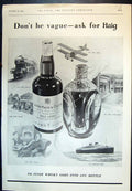 Old No Finer Whisky Than Haig Adair Golf Course New South Wales 1932 20th