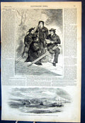 Antique Print Wounded Tars Before Sebastopol Allied Flotilla Yenikale 1855 19th