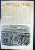 Old Antique Print Explosion The French Magazine In The Mamelon Siers 1855 19th