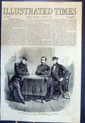 Antique Print Marshall Pelissier Gen. Della Marmora Simpson Sebastopol 1855