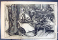 Old Antique Print Christmas Charity Interior A Hospital In The East 1855 19th