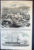 Old Battlefield Tchernaya Burying Dead Glatton Floating Battery 1855 Victorian