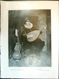 Antique Old Print The Nimble Galliard J Seymour Lucas Seated Man Instrument