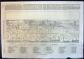 Antique Old Print View Oxford Annotated Railway Station Bodleian Library 1870