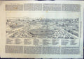 Antique Old Print View Paris Annotated Hotel Des Invalides Montmartre 1867 19th