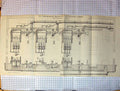 Antique Old Print Air Compressing Machinery St. Gothard Tunnel Goeschenen End