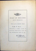 Old 15 Certificates Board Education Kensington Violet Victoria Kaul B