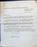 Old 1960 Letter International Theatre Association Great Britain Yolan 20th