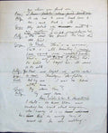 Original Old Antique Print Letter Facsimile Carl Robertson