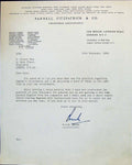 Old Letter Pannell Fitzpatrick Accountants Alec Clunes Daphne Smith