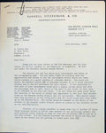 Old Letter 1969 Pannell Fitzpatrick Accountants Alec Clunes Alan Ridl 20th