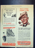 Antique Print Austin Magazine Barneys Champion Plugs Insurance Typewriters