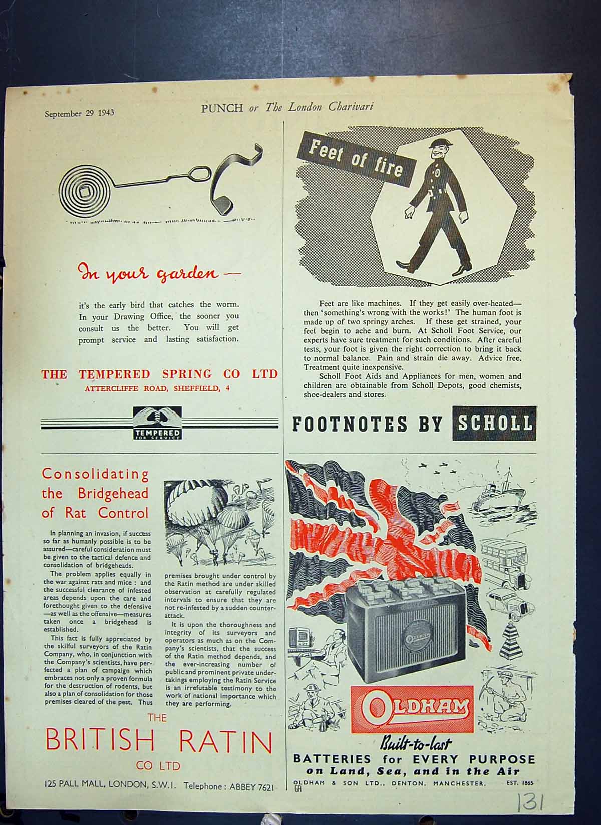 Old Tempered Spring Scholl ham British Ratin Insurance Typewriters