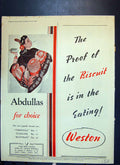 Old Print Abdullas Red Cross Weston B.I.P. Y.M.C.A. War Fund Wailes Dove