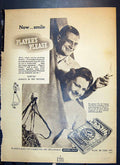 Antique Old Print Players Navy Cut Cigarettes Butterfly Copper Blue Adonis