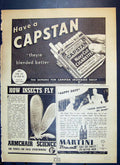 Antique Print Capstan Cigarettes Insects Armchair Martini Vermonth Rabbit