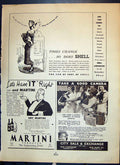 Antique Old Print Shell Martini Vermouth City Sale Camera Owl Bird Bensusan