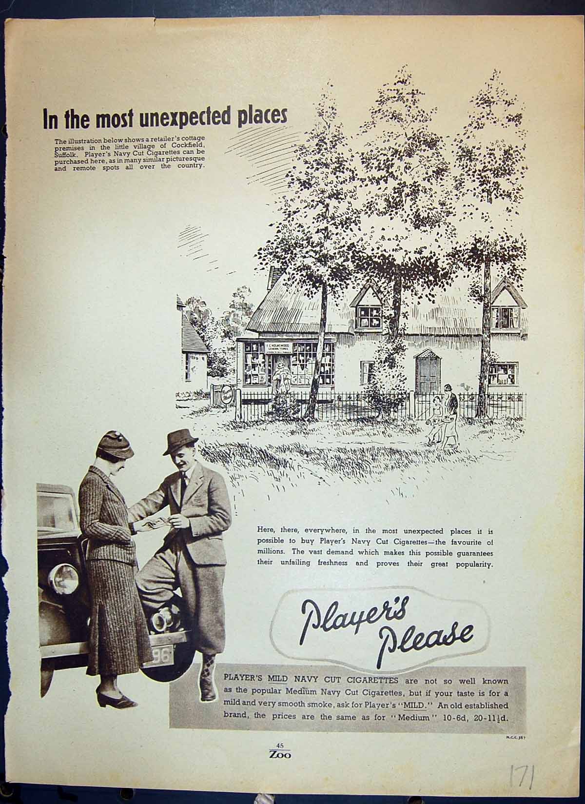 Old Print Players Mild Navy Cut Cigarettes Hay Making Summer Agriculture