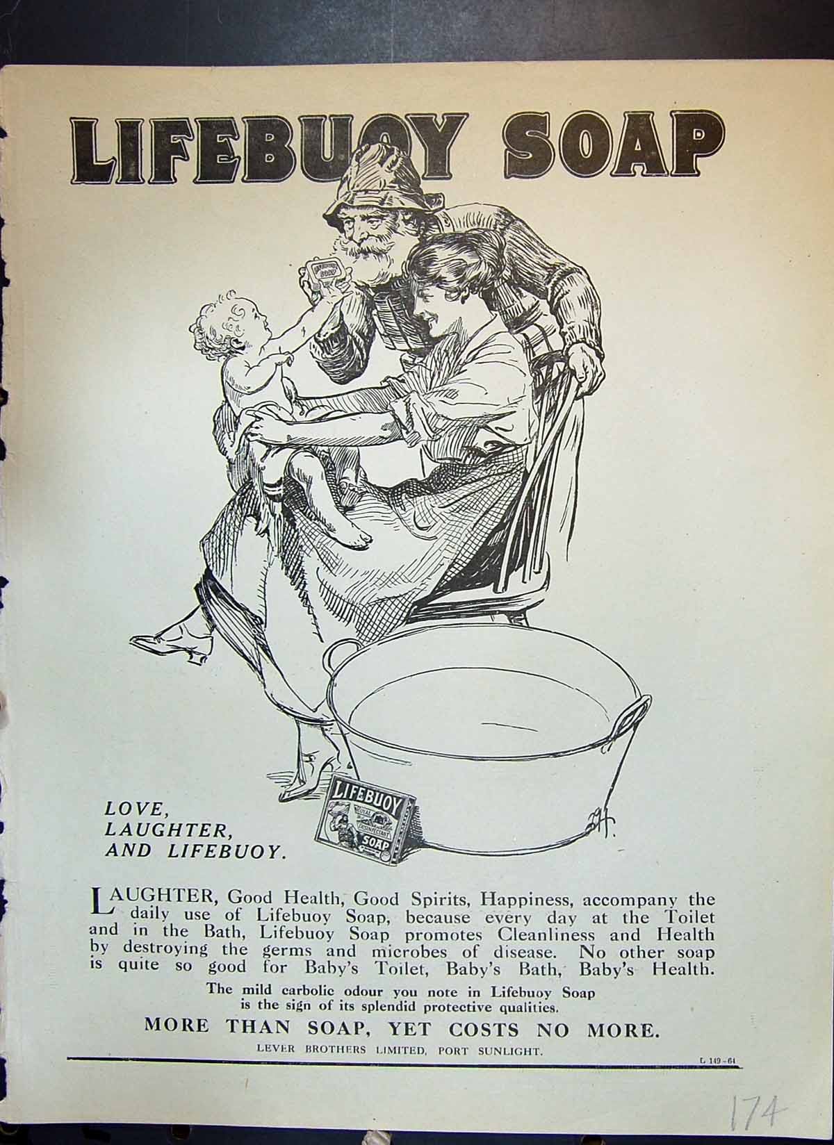 Antique Print Lifebuoy Soap Lever Brothers Sloan Fountain Pen Lever Pocket