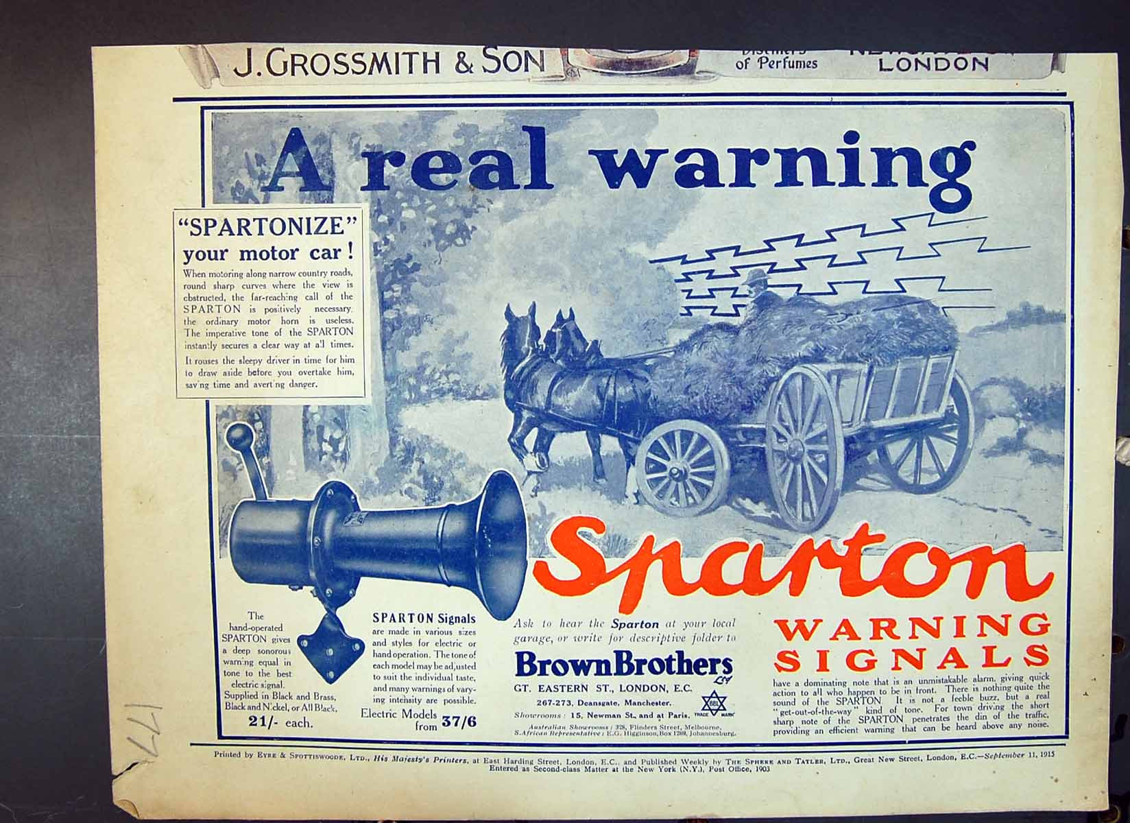 Antique Print Brown Brothers Sparton Signals Carters Liver Pills Insurance