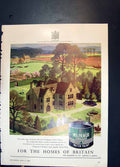 Old Vintage Print Walpamur Water Paint Henri Gowns Burlington Glass 1953 20th