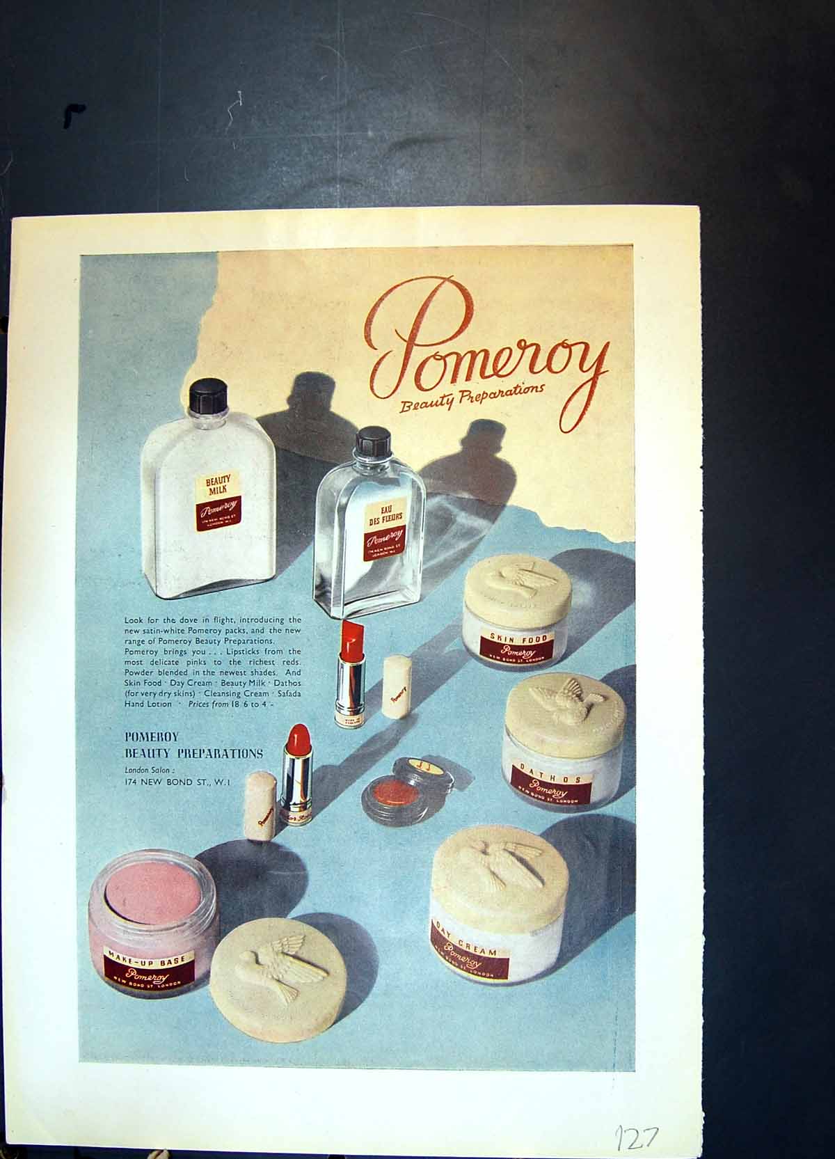 Old Vintage Print Pomeroy Beauty Preparations Wrights Coal Tar Soap 1953 20th