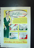 Old Print Irish Linen George Gray Tweeds Woolens Knit Opalsheen Wool 1953 20th