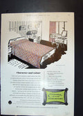 Old Print Vantona Textiles Court Bedcovers Coal Utilisation Council 1954 20th