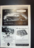Original Old Vintage Print Armstrong Siddeley Motors Whitley Car Alvis Car 1951