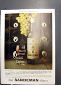 Antique Old Print Sandeman Sherry Hamilton Inches GJewellery Tamara Furs 1960