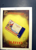 Old Vintage Print Players Navy Cut Cigarettes Penalty Goal J Broome 1934 20th