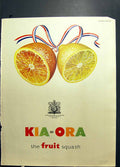 Original Old Vintage Print Kia Ora Fruit Squash Persil Washes Whiter 1953 20th