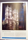 Original Old Antique Print Dunlop Rubber Co Westminster Abbey Ferguson Tractors