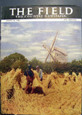 Antique Print Field Men Sheaves Corn Windmill Huntley Palmers Biscuits 1946