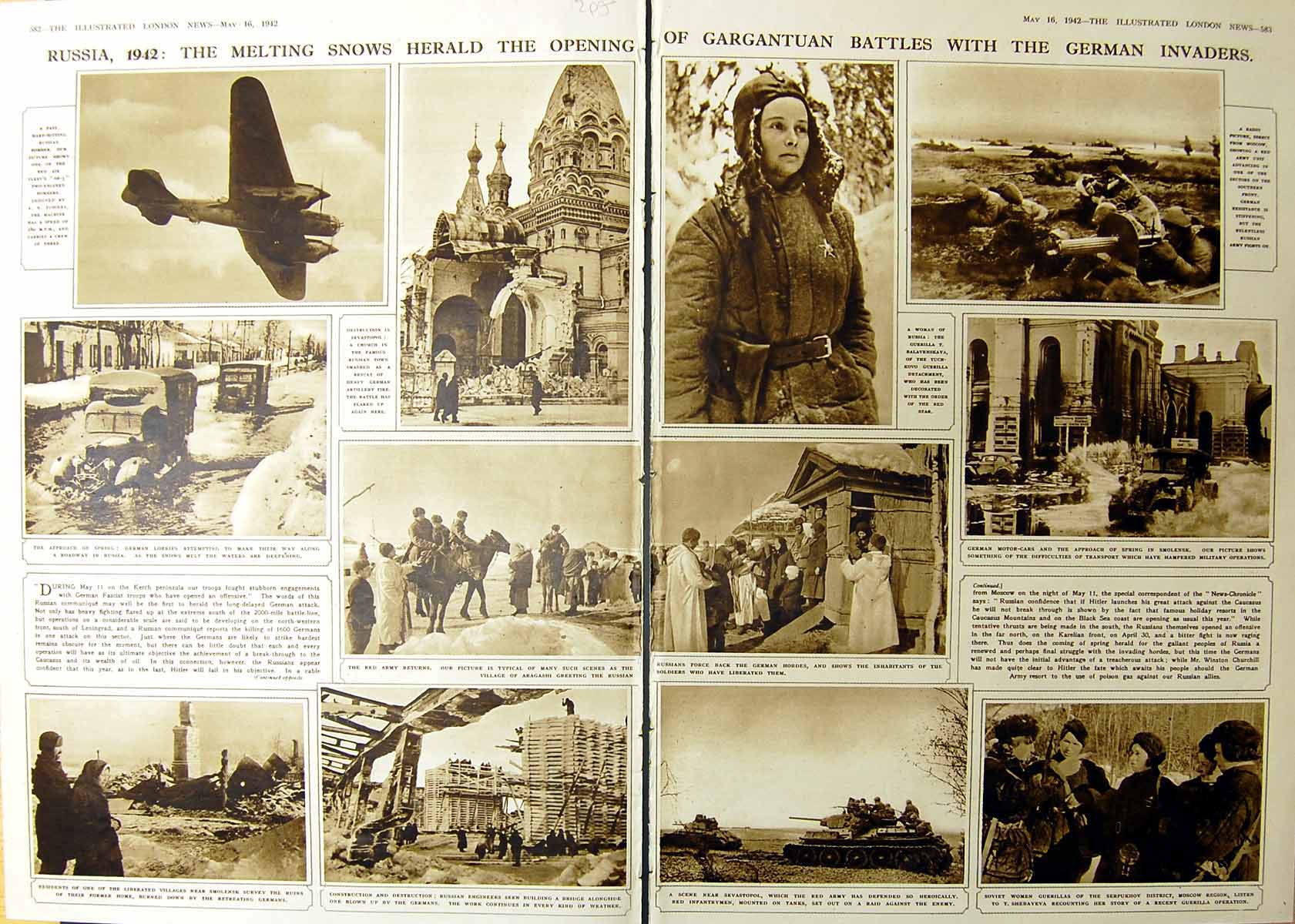Old Russia Melting Snows Herald Opening Gargantuan Battles Germans194 20th