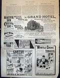 Antique Print 1897 Grand Hotel Clacton-On-Sea Myrtle Tobacco Carter Chairs 19th