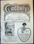 Old Antique Print 1904 Cadbury'S Cocoa Swan Soap Huntley Palmer Biscuits 20th