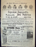 Antique Old Print Egerton Burnett Catramin Pills Waltham Watches Polish 1891