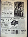 Antique Print 1889 Brookes Monkey Brand Soap Godwin Jewllery Cooper Pinaud 19th