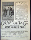 Antique Old Print Pears Transparent Soap Chapman Notting Hill Bradford 1889