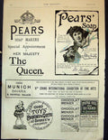 Old Print 1891 Advertisement Pears Soap Munich Bavaria Toys Parkin Gotto 19th