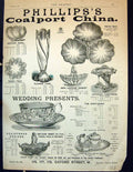 Antique Print 1891 Advertisement Phillips'S Coalport China Wedding Presents