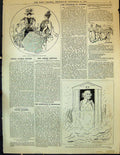 Old Antique Print 1892 French Autumn Dresses Gladstone Yarmouth Elections 19th