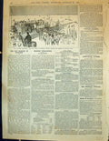 Old Antique Print 1892 Youngest Corporation Town Clerk Charter Pier Hill 19th