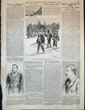 Old 1892 Winter Sport Norway Hunting Skis Harry Bates Colonel Sandema Victorian