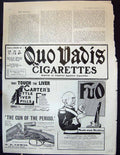 Antique Old Print 1905 Advertisement Cigarettes Fuo Carters Pills Lewis Gun