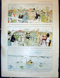 Old Print 1898 Fishman International Swimming Match Ellimans Embrocation 19th