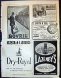 Antique Print 1905 Bovril Angelus Piano Smith Lazenby Oxo Wilkinson Razors