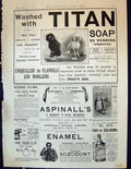 Old 1893 Titan Soap Aspinall Enamel Sozodont Kodak Hewetsons Allen Ha 19th