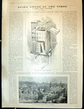 Old Print 1898 Waring Gillow Factory Lancaster Fry'S Concentrated Cocoa 19th